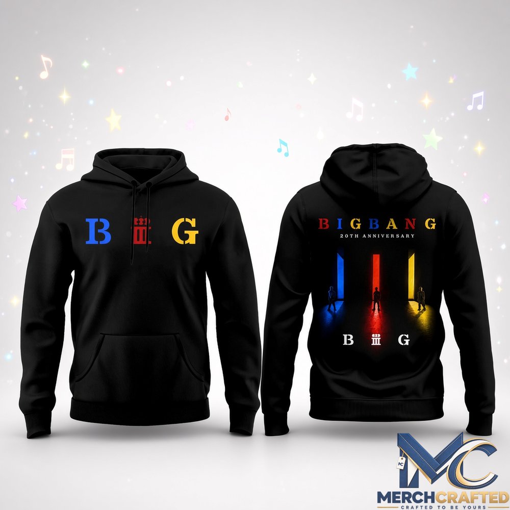 BIGBANG 20th Anniversary 2026 World Tour Hoodie Kpop Concert Graphic Sweatshirt