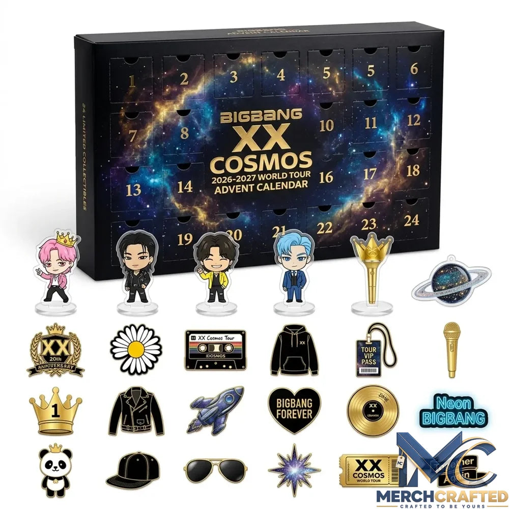 BIGBANG XX Cosmos 2026 2027 World Tour Limited Edition K-Pop Collectibles 24-Day Advent Calendar