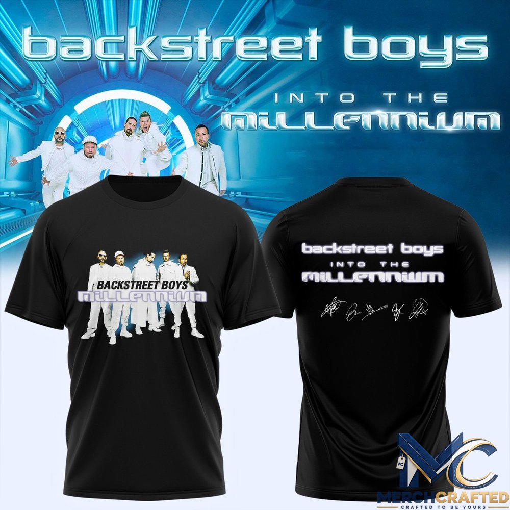 Backstreet Boys Into The Millennium 2026 T-Shirt Band Concert Tour Merch Tee