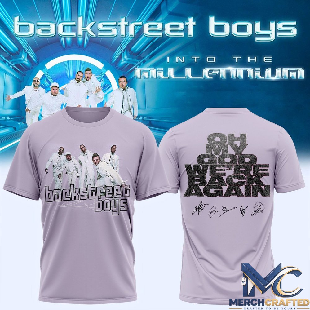 Backstreet Boys Into The Millennium 2026 T-Shirt Band Concert Tour Merch Tee