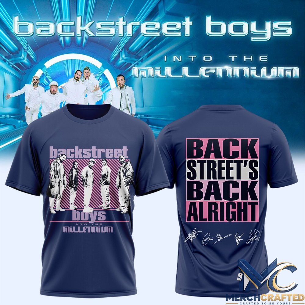 Backstreet Boys Into The Millennium 2026 T-Shirt Band Concert Tour Merch Tee