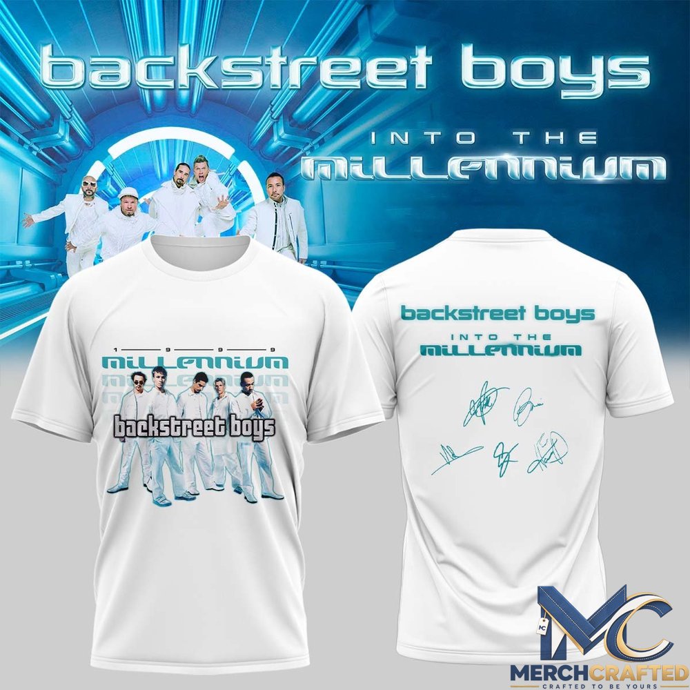 Backstreet Boys Into The Millennium 2026 T-Shirt Band Concert Tour Merch Tee