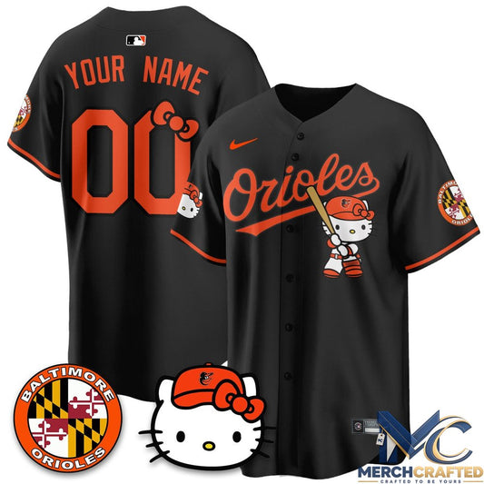 Baltimore Orioles x Hello Kitty Premier Limited Custom Jersey