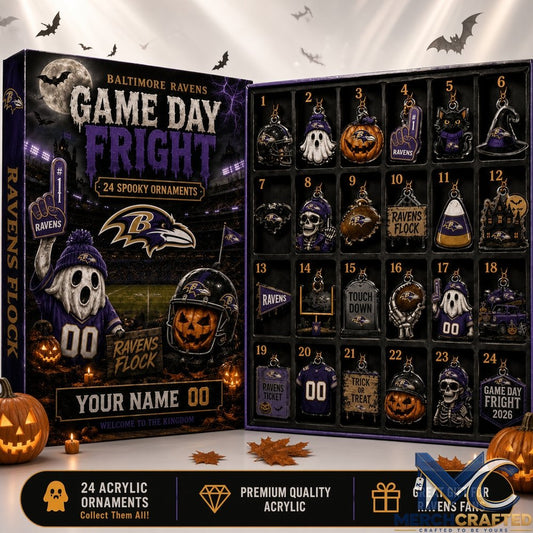 Baltimore Ravens x NFL Halloween 2026 Blind Box Advent Calendar Game Day Fright