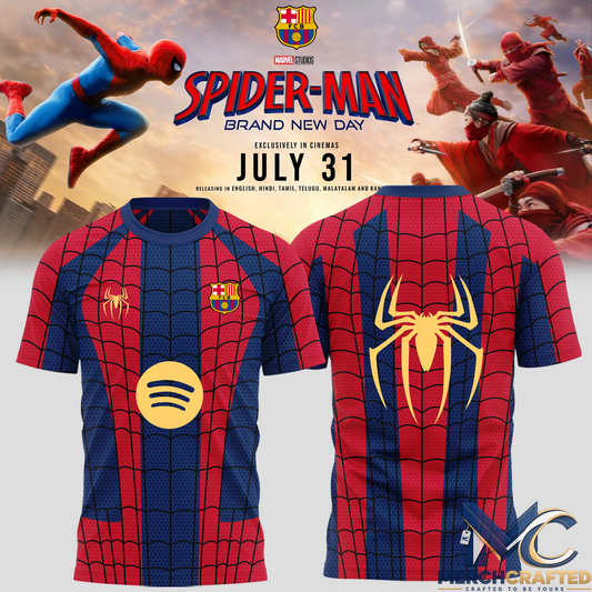 Barcelona x Spider-Man Brand New Day T-Shirt