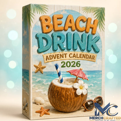 Beach Drink x Cocktail Smoothie Advent Calendar 2026  Tropical Holiday Countdown Fan Gift