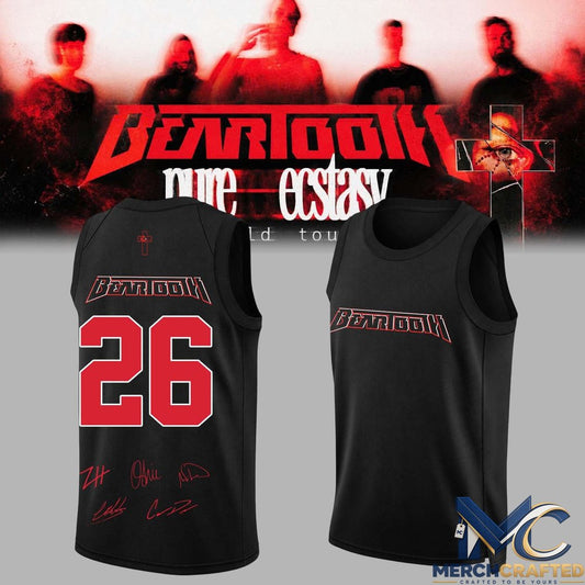 Beartooth “Pure Ecstasy World Tour” 2026 Basketball Jersey