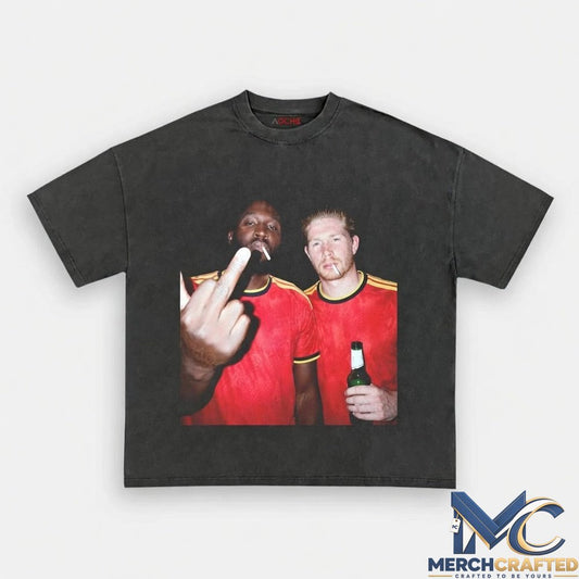Belgium Football Team Lukaku x De Bruyne Drunk Tee