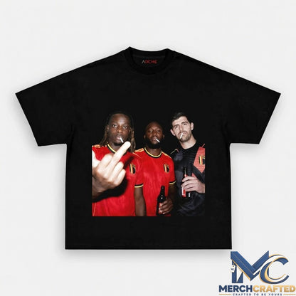 Belgium Football Team Three Wise Drunks Tee