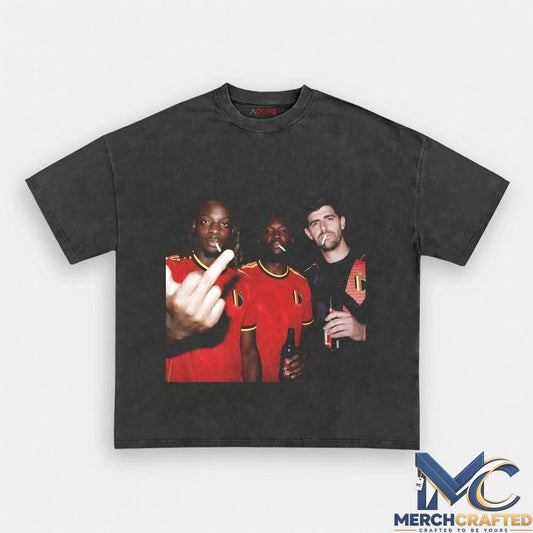 Belgium Football Team Three Wise Drunks Tee