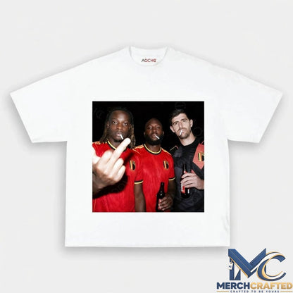 Belgium Football Team Three Wise Drunks Tee