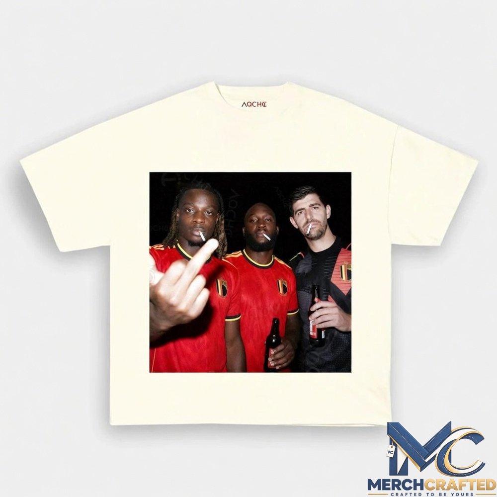 Belgium Football Team Three Wise Drunks Tee