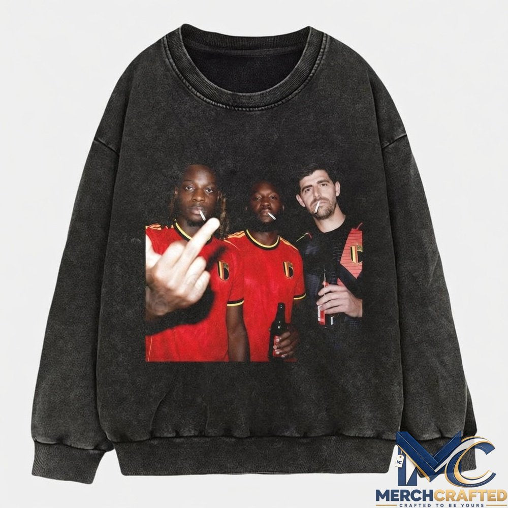 Belgium Football Team Three Wise Drunks Tee