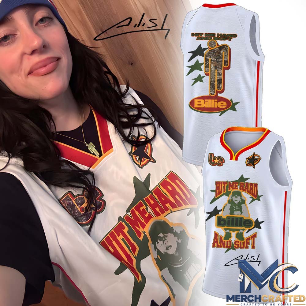 Billie Eilish Hit Me Hard and Soft- The Tour 2026 Basketball Jersey