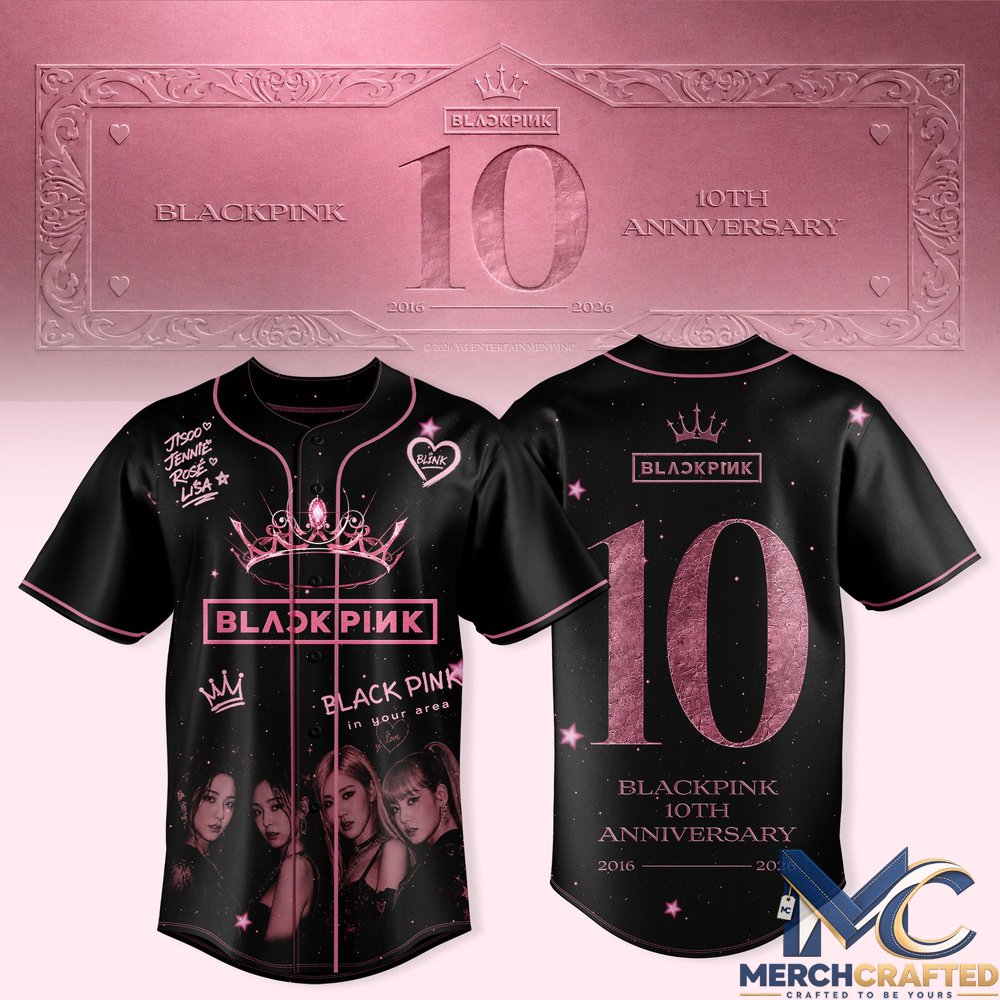 Blackpink 10th Anniversary Special Baseball Jersey
