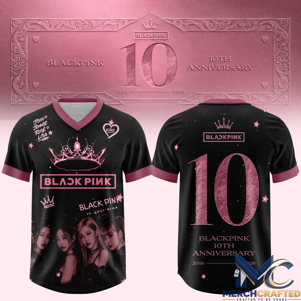 Blackpink 10th Anniversary Special Football Jersey