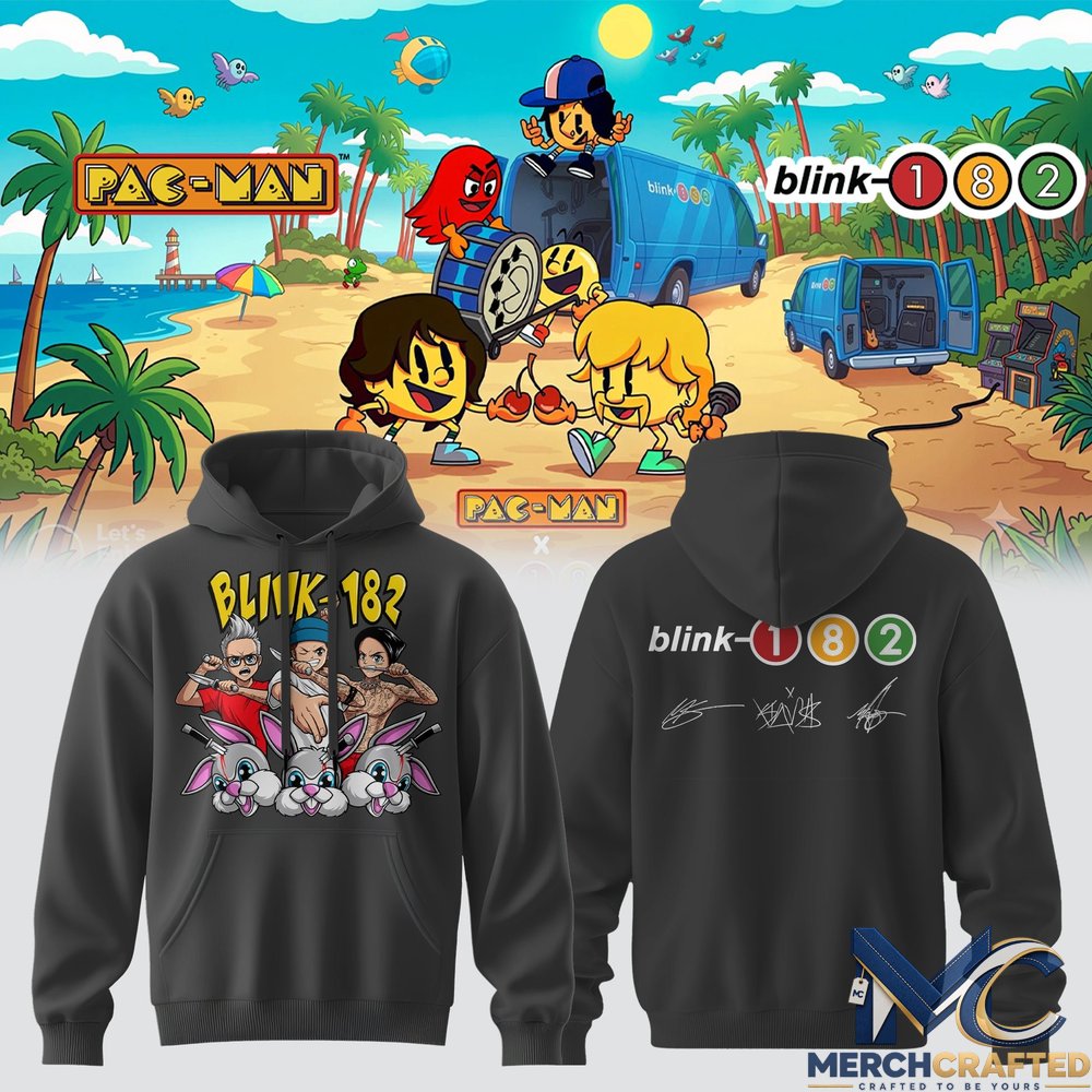 Blink 182 Pac Man Graphic Hoodie