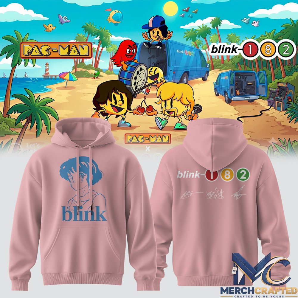 Blink 182 Pac Man Graphic Hoodie