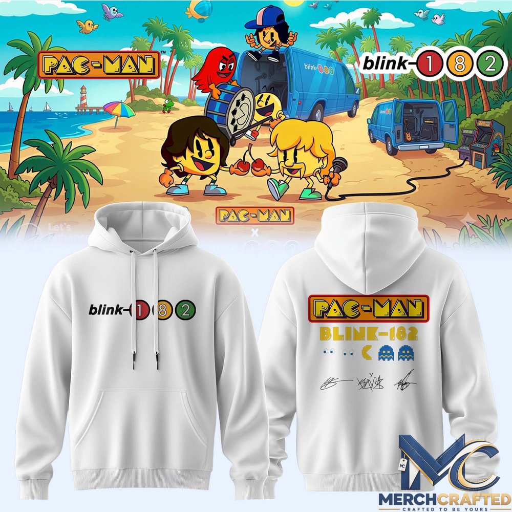 Blink 182 Pac Man Graphic Hoodie