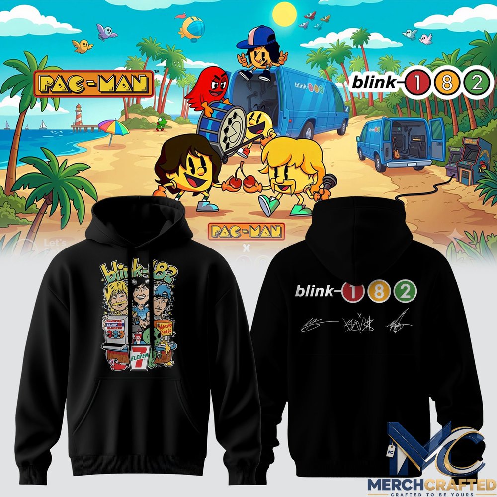 Blink 182 Pac Man Graphic Hoodie