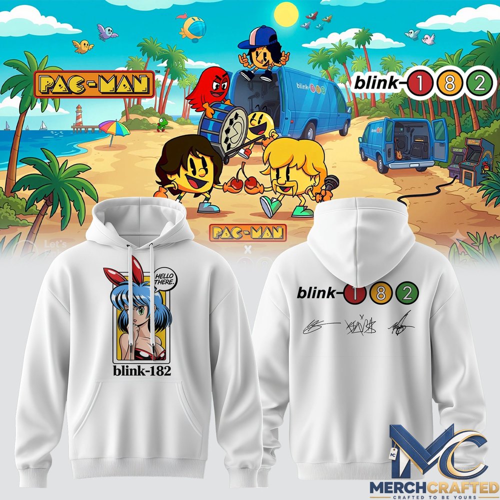 Blink 182 Pac Man Graphic Hoodie