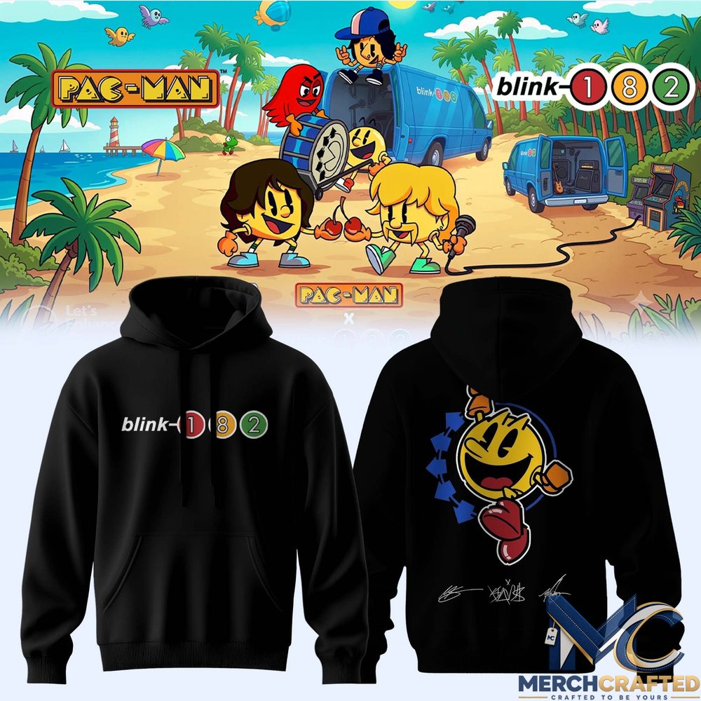Blink 182 Pac Man Graphic Hoodie