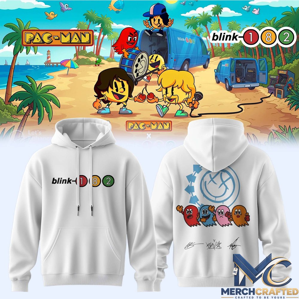 Blink 182 Pac Man Graphic Hoodie