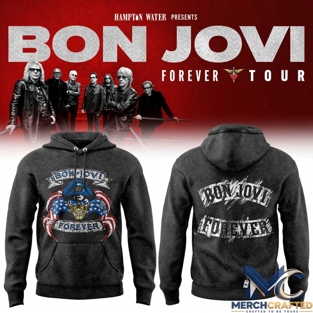 Bon Jovi Forever Tour 2026 Limited Hoodie