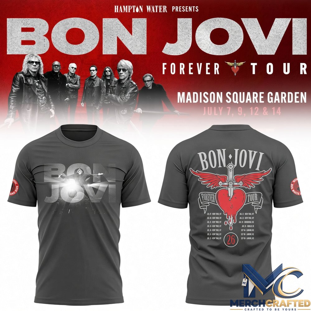 Bon Jovi Forever Tour 2026 Special Tee v5