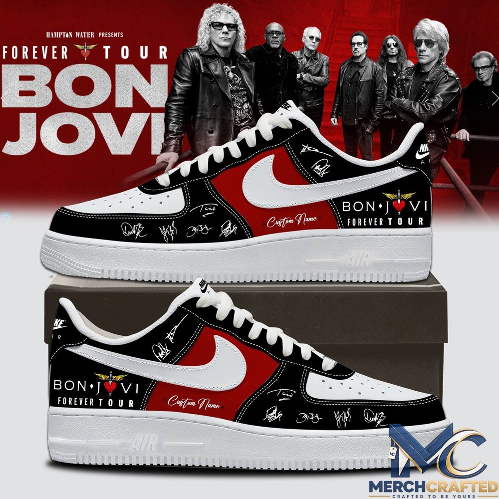 Bon Jovi Forever Tour Signature Collection Limited Edition AF1 Shoes – Colorblock Edition