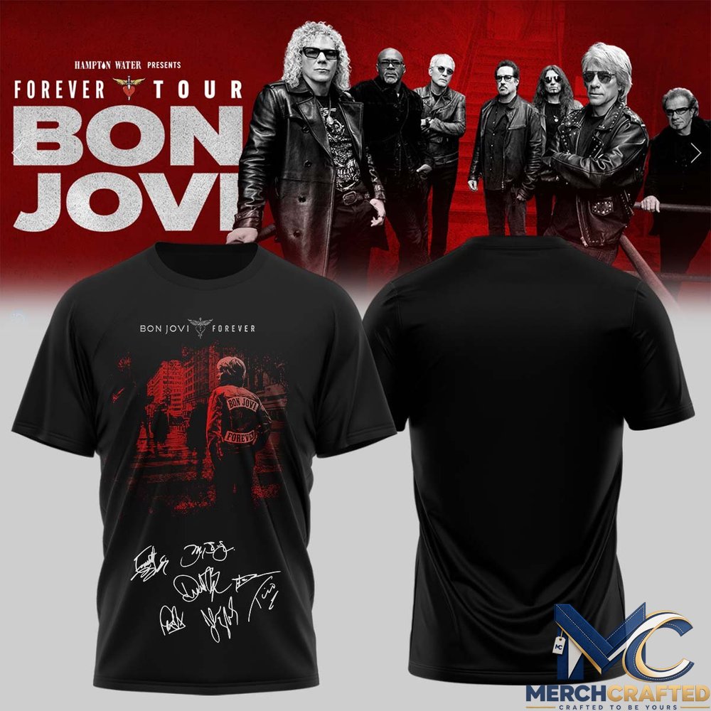 Bon Jovi Forever Tour Signature Collection Limited Edition T-Shirt