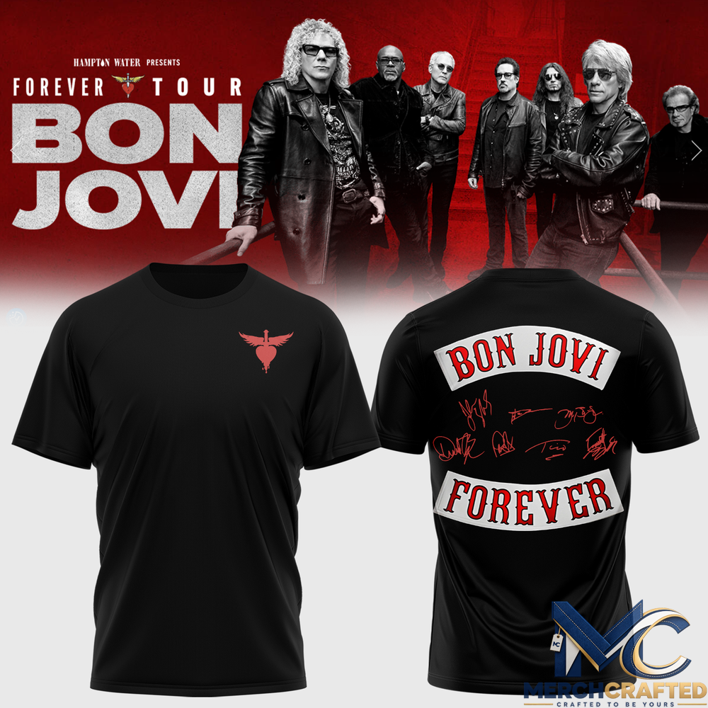 Bon Jovi Forever Tour Signature Collection Limited Edition T-Shirt – Back Patch Edition