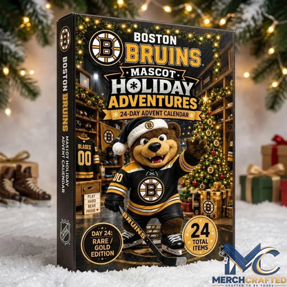 Boston Bruins Mascot Advent Calendar 24 Day Hockey Christmas Countdown Collectible Gift for Fans