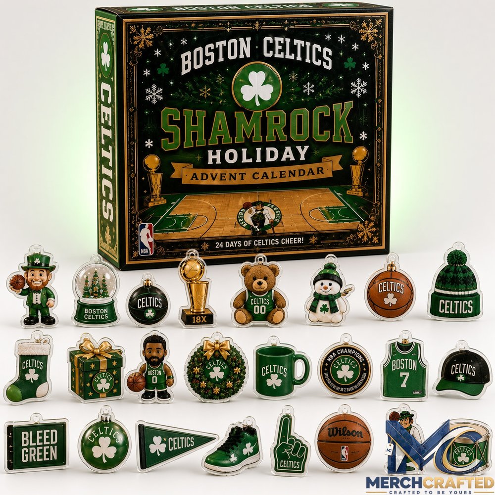 Boston Celtics x Shamrock Holiday Advent Calendar 2026  24 Days of Celtics Cheer Fan Gift