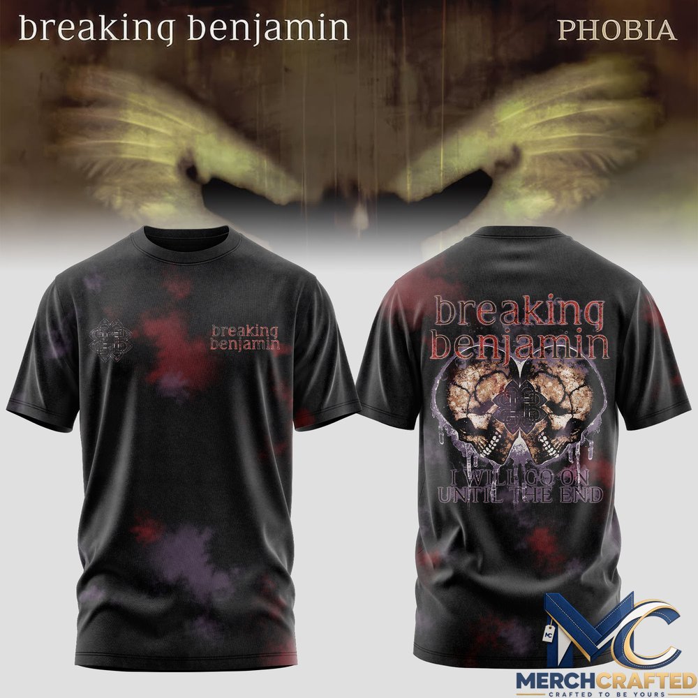 Breaking Benjamin Phobia 20 Years T-Shirt 2026 Fall Tour Band Merch Tee