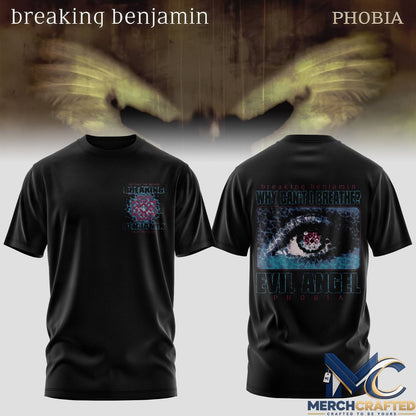 Breaking Benjamin Phobia 20 Years T-Shirt 2026 Fall Tour Band Merch Tee
