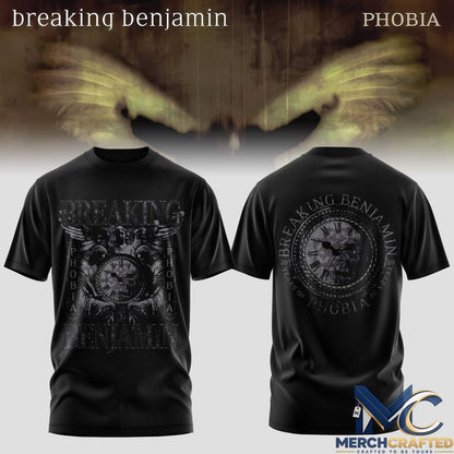 Breaking Benjamin Phobia 20 Years T-Shirt 2026 Fall Tour Band Merch Tee