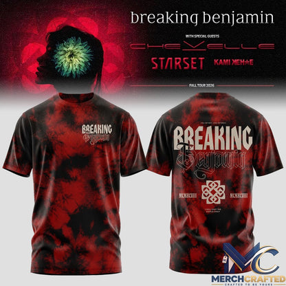 Breaking Benjamin Phobia 20 Years T-Shirt 2026 Fall Tour Band Merch Tee