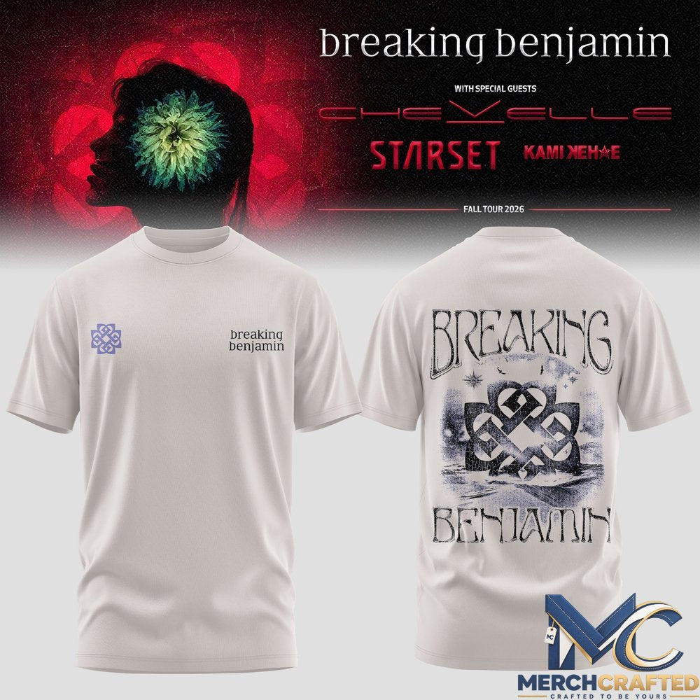 Breaking Benjamin Phobia 20 Years T-Shirt 2026 Fall Tour Band Merch Tee