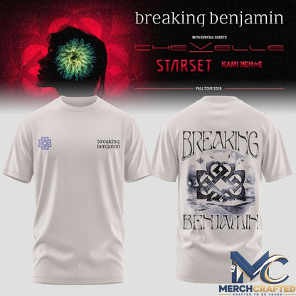 Breaking Benjamin Phobia 20 Years T-Shirt 2026 Fall Tour Band Merch Tee
