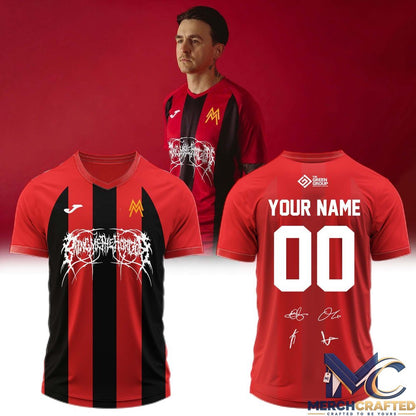 Bring Me the Horizon signed Custom Football Jersey