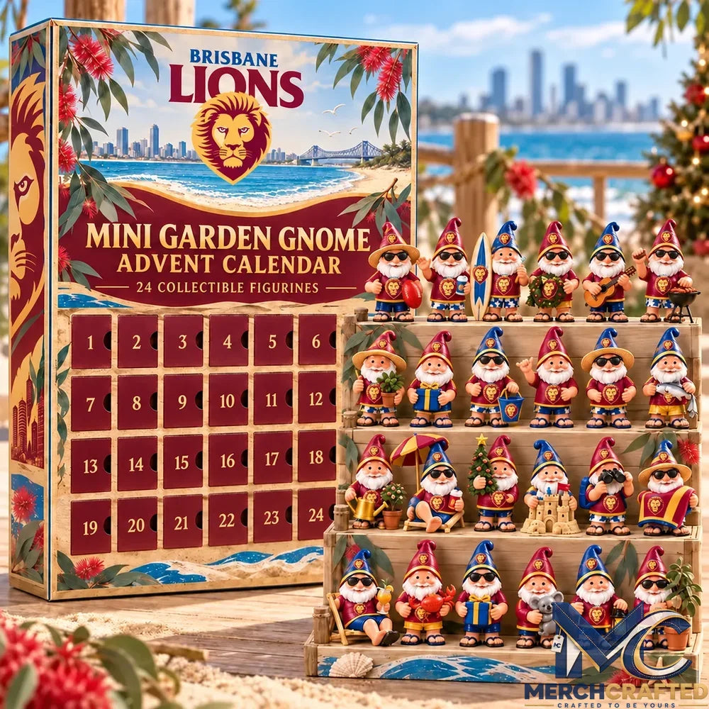 Brisbane Lions AFL Mini Garden Gnome Advent Calendar 2026
