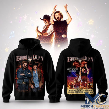 Brooks and Dunn Neon Moon Tour 2027 Hoodie Country Music Concert Graphic Sweatshirt