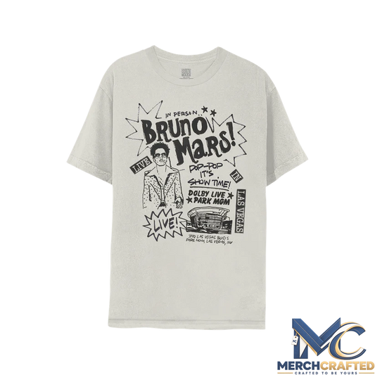 Bruno Mars Live In Person Las Vegas Limited Edition T-Shirt
