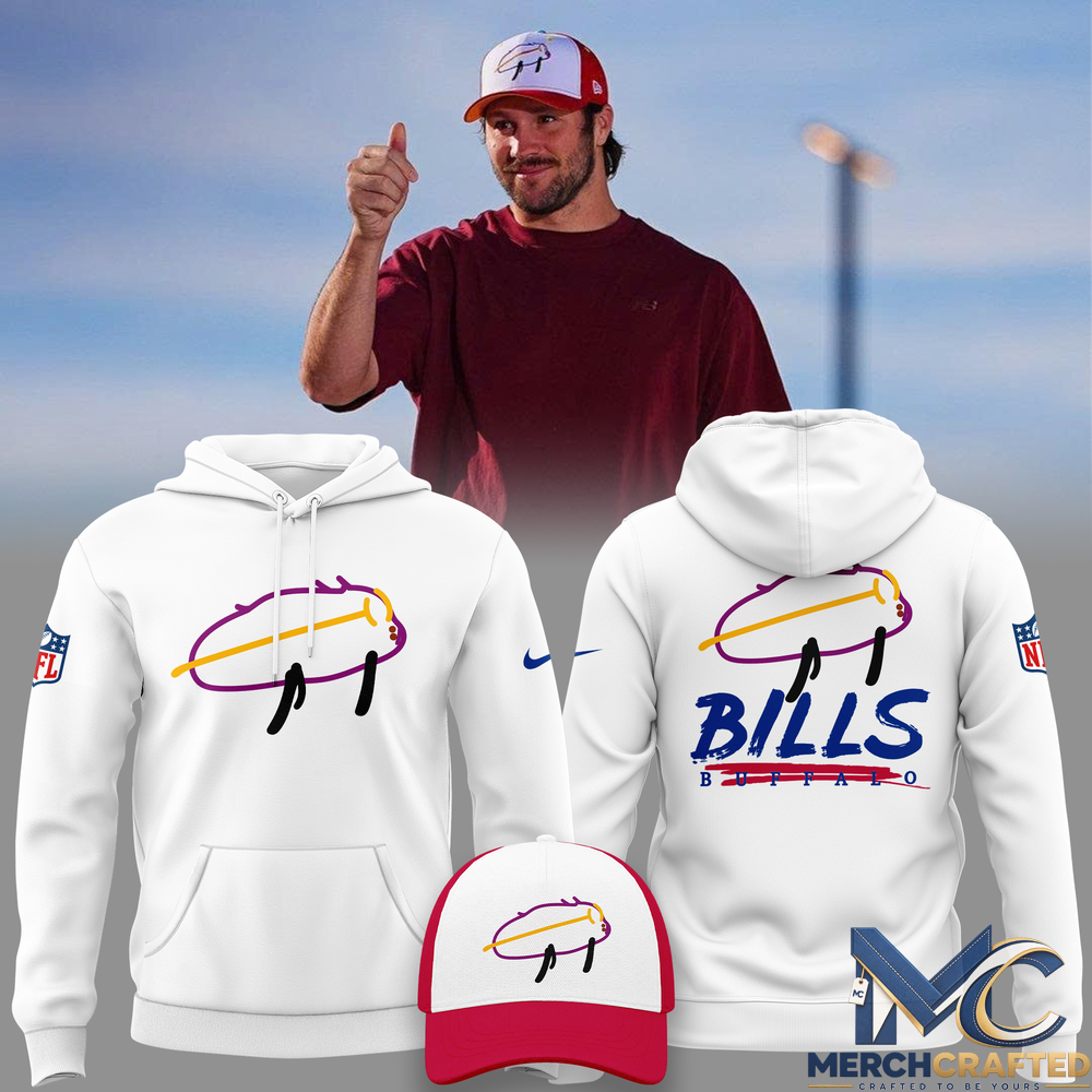 Buffalo Bills Kids Art Football Hoodie