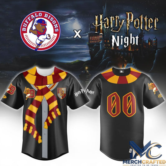 Buffalo Bisons x Harry Potter Night Custom Baseball Jersey