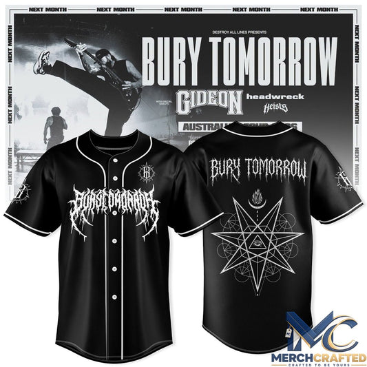 Bury Tomorrow - 'Will You Haunt Me' Australian Tour 2026 Baseball Jersey