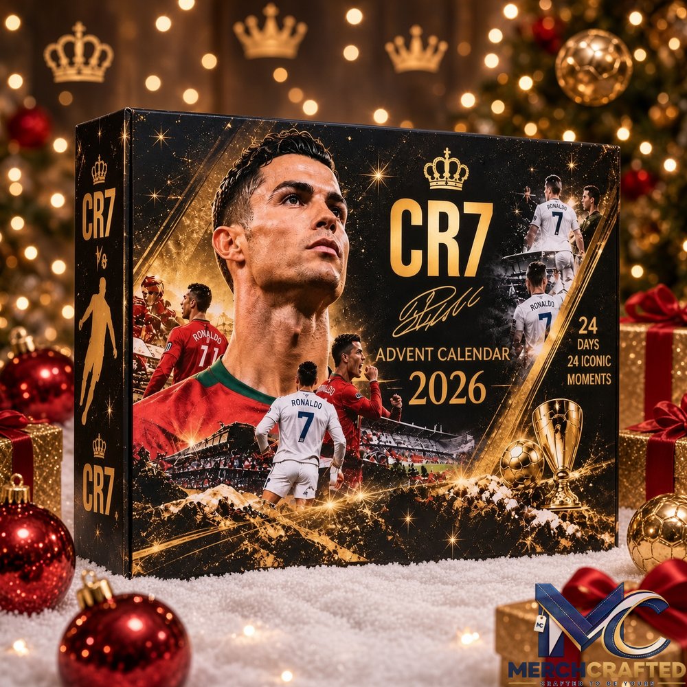 CR7 Cristiano Ronaldo 2026 Advent Calendar – 24 Iconic Moments Collectible Figurines Christmas Gift
