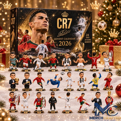 CR7 Cristiano Ronaldo 2026 Advent Calendar – 24 Iconic Moments Collectible Figurines Christmas Gift