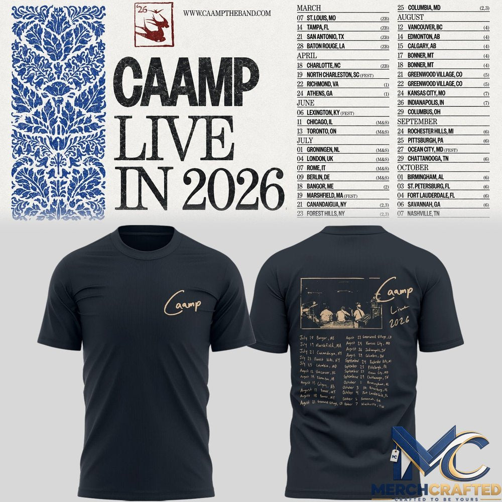 Caamp Live in 2026 Shirt